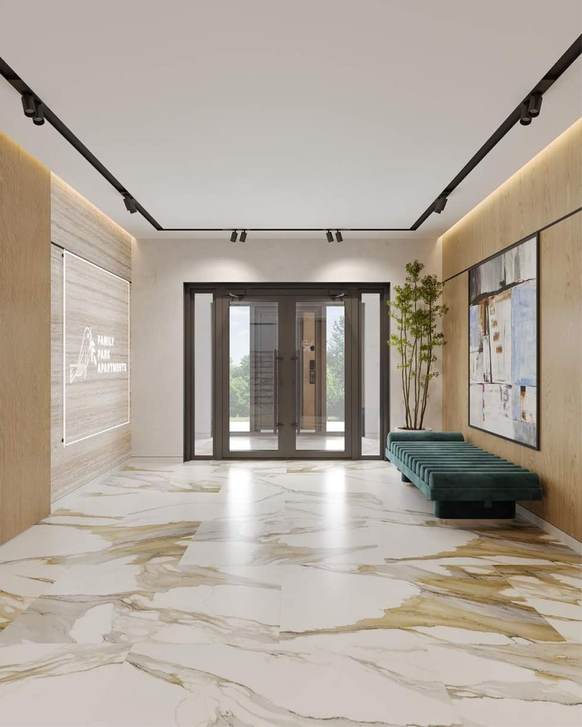 Entrance interior Family Park Apartments